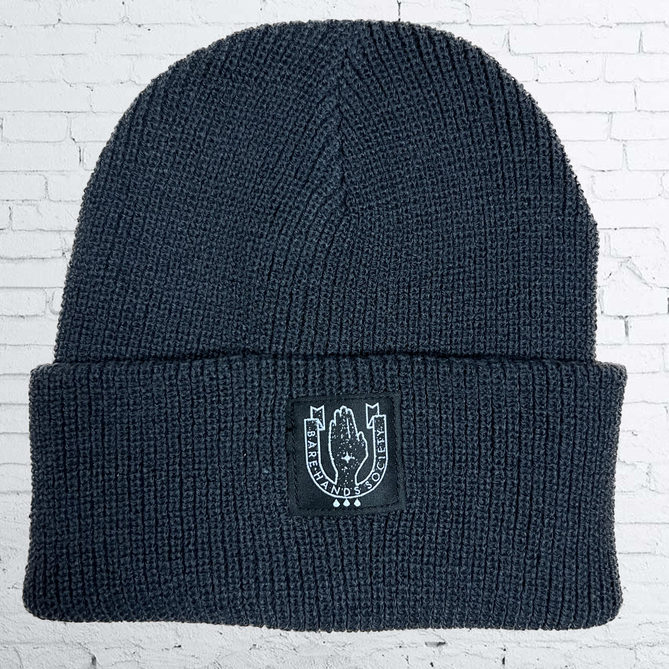 Bare Hands Society SQUARE LOGO HERITAGE BEANIE