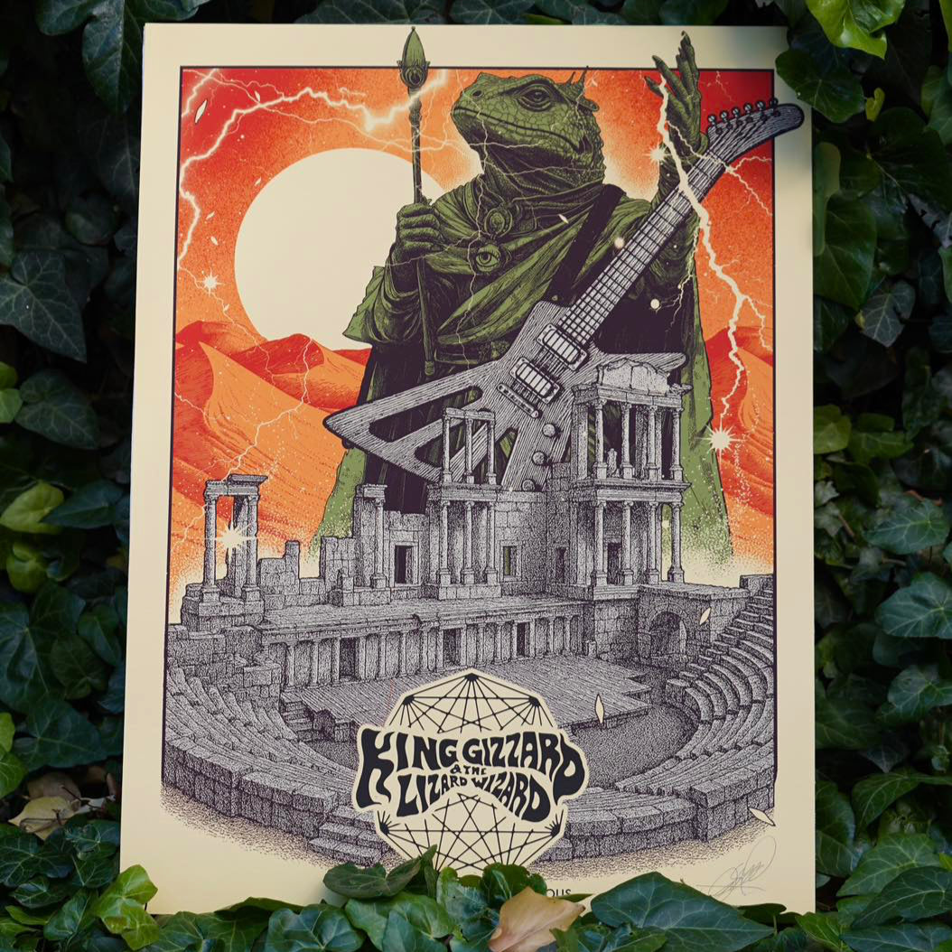 King Gizzard & the Lizard Wizard Ancient Theatre Plovdiv 2025 GIG POSTER