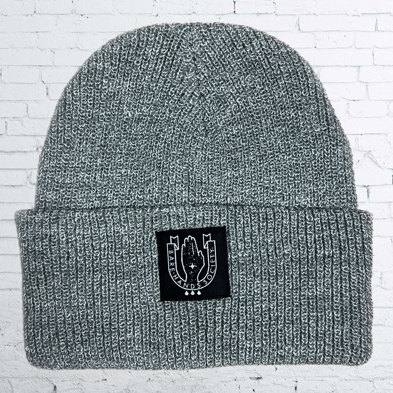 Bare Hands Society SQUARE LOGO HERITAGE BEANIE