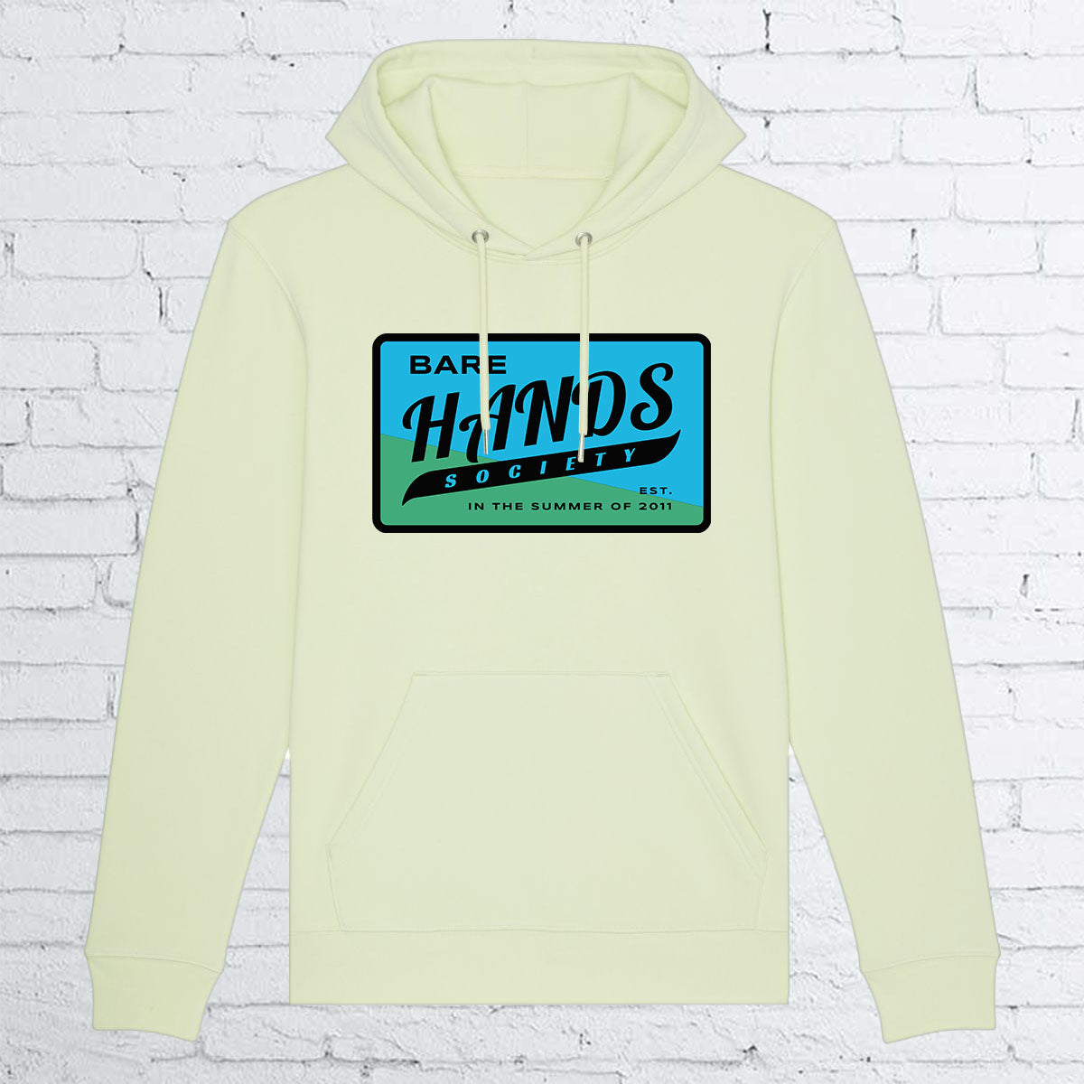 BHS "RETRO" UNISEX STEM GREEN HOODIE