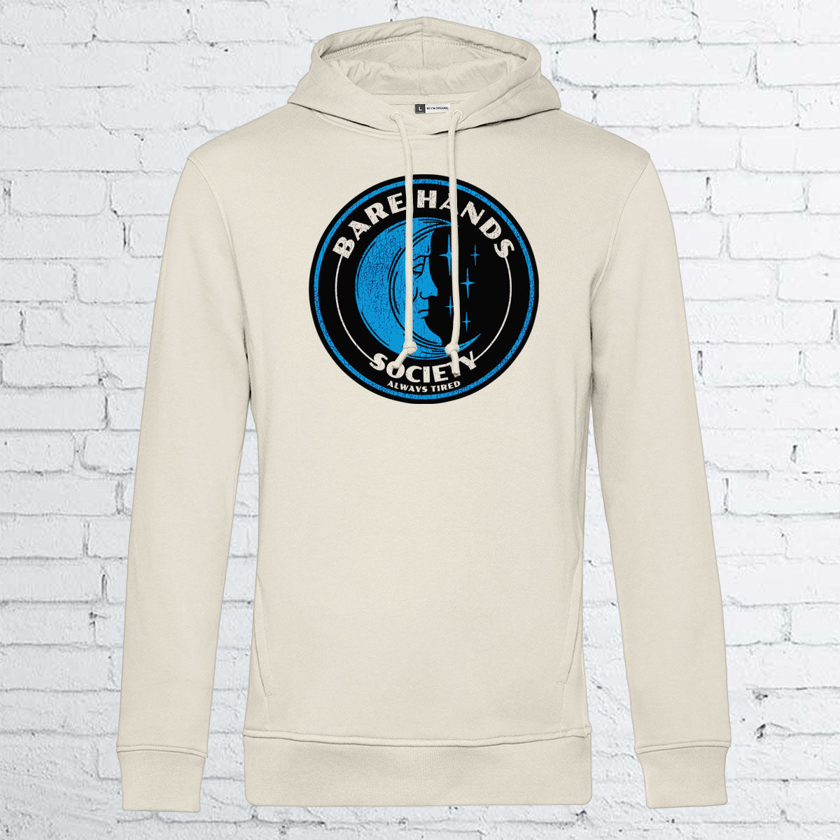 BHS "ALWAYS TIRED" UNISEX VINTAGE WHITE HOODIE