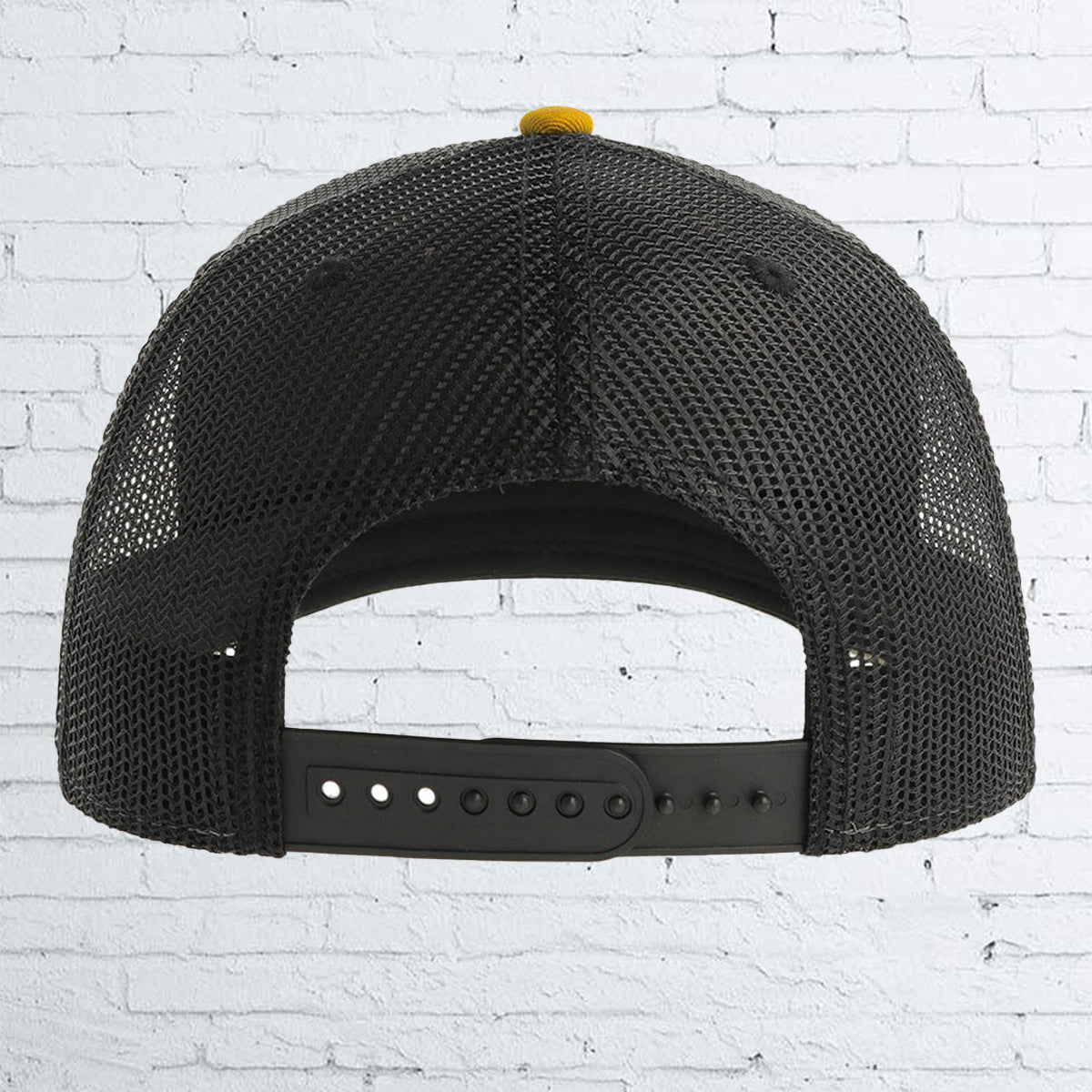 BHS DOG LABEL SIX Panel CANVAS Trucker Cap