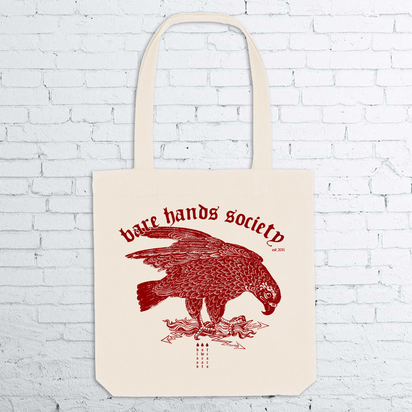 BHS BLOOD SWEAT TEARS Natural Totebag