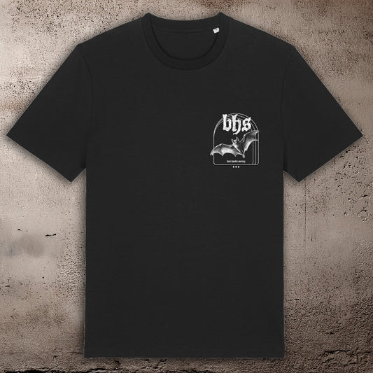 BHS BAT UNISEX BLACK T-SHIRT
