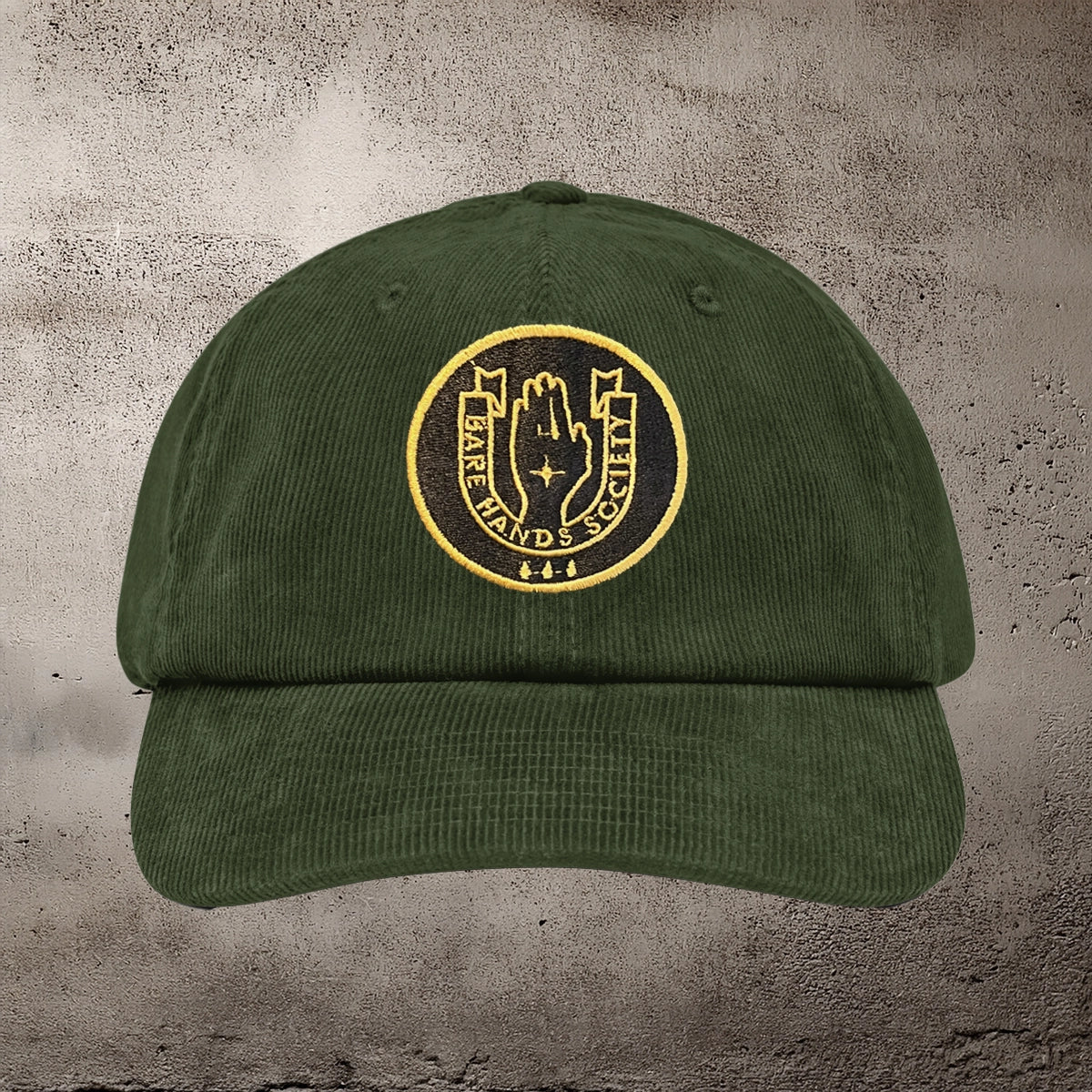BHS LOGO Six Panel Unstructured Corduroy Cap