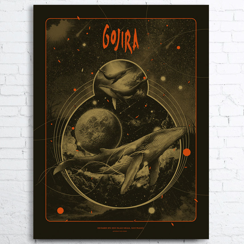 Gojira Limited Edition Palais Nikaïa Gig Poster Nice 2025
