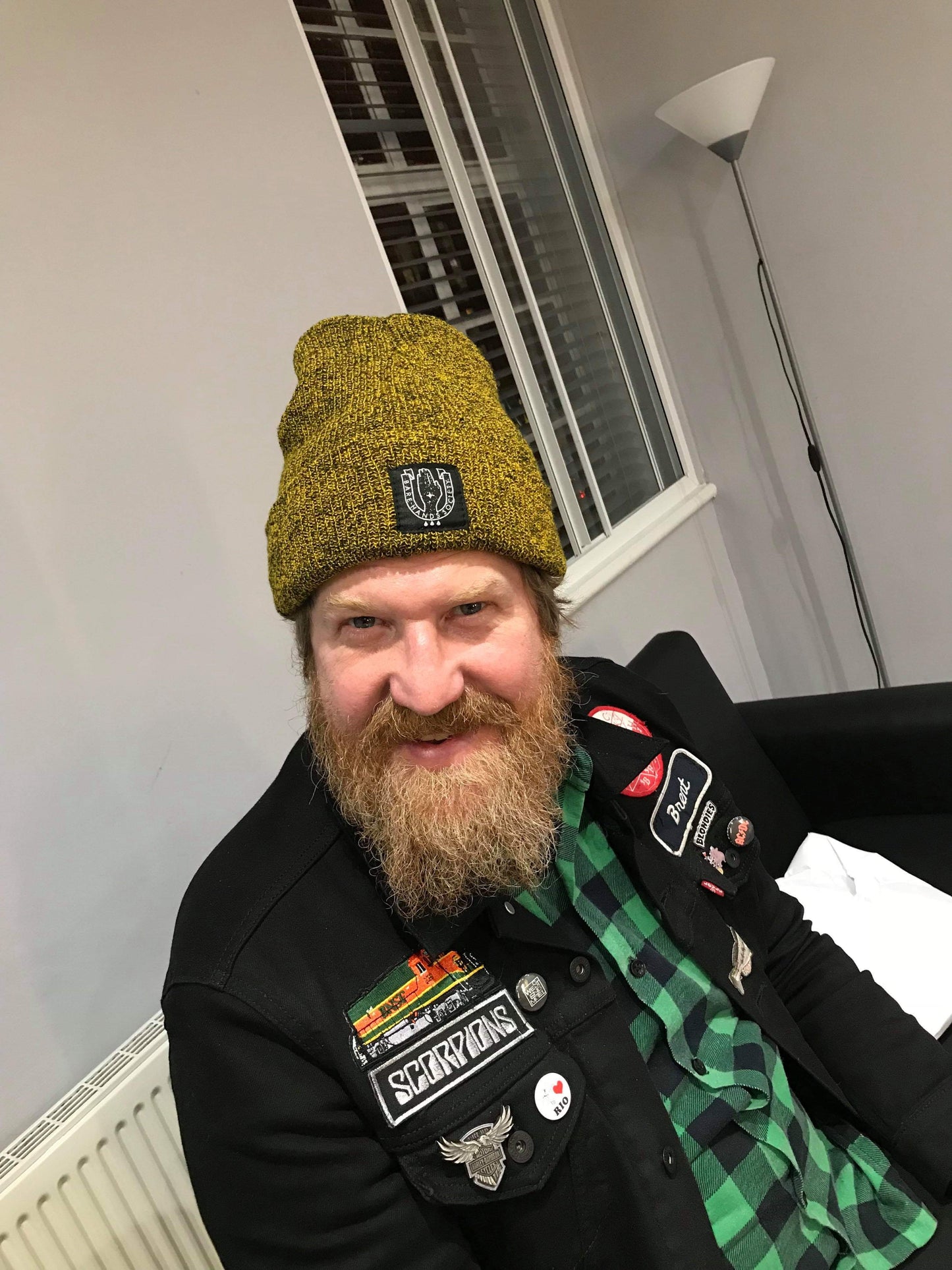 Bare Hands Society SQUARE LOGO HERITAGE BEANIE