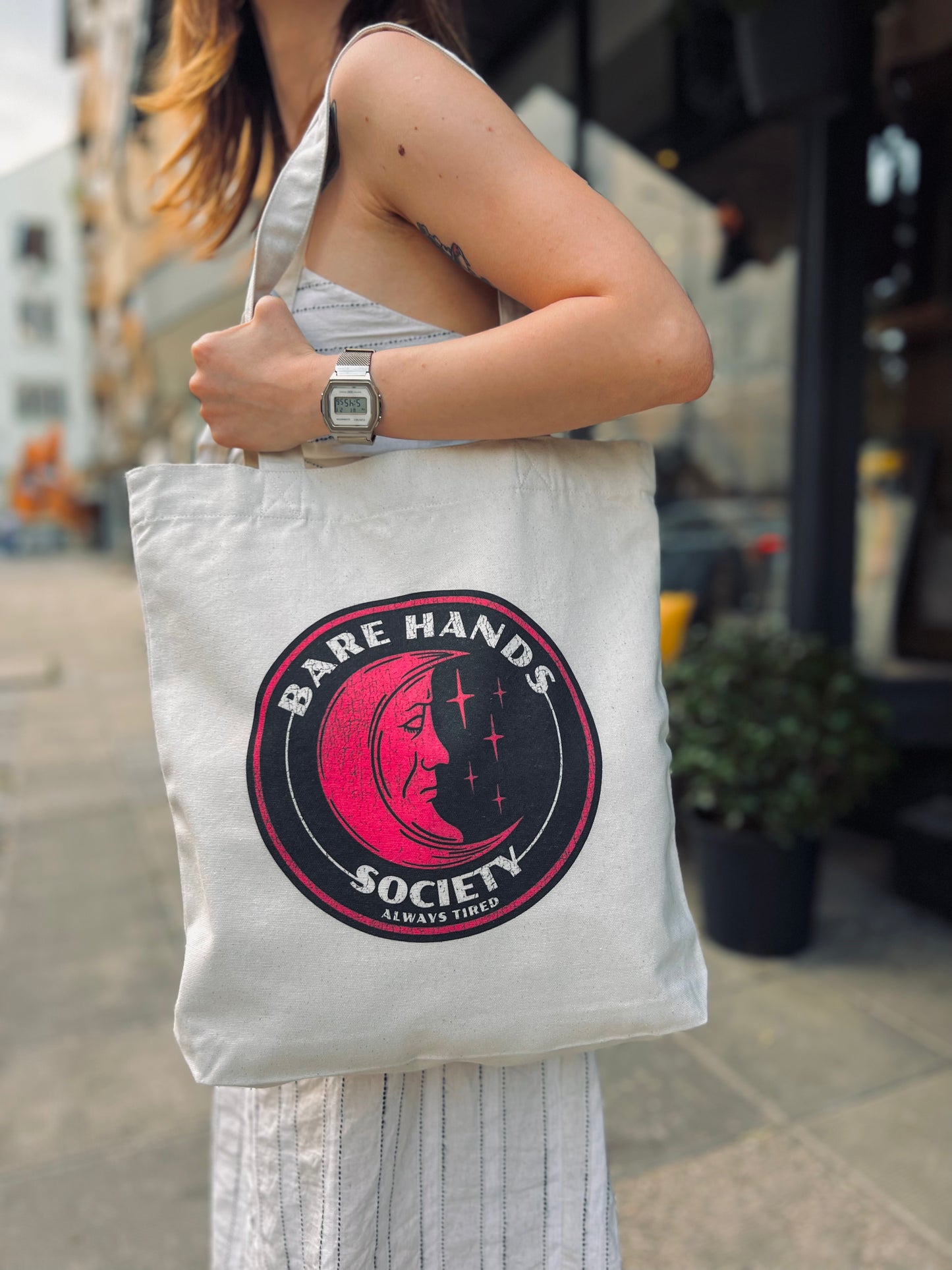 BHS ALWAYS TIRED Natural Totebag