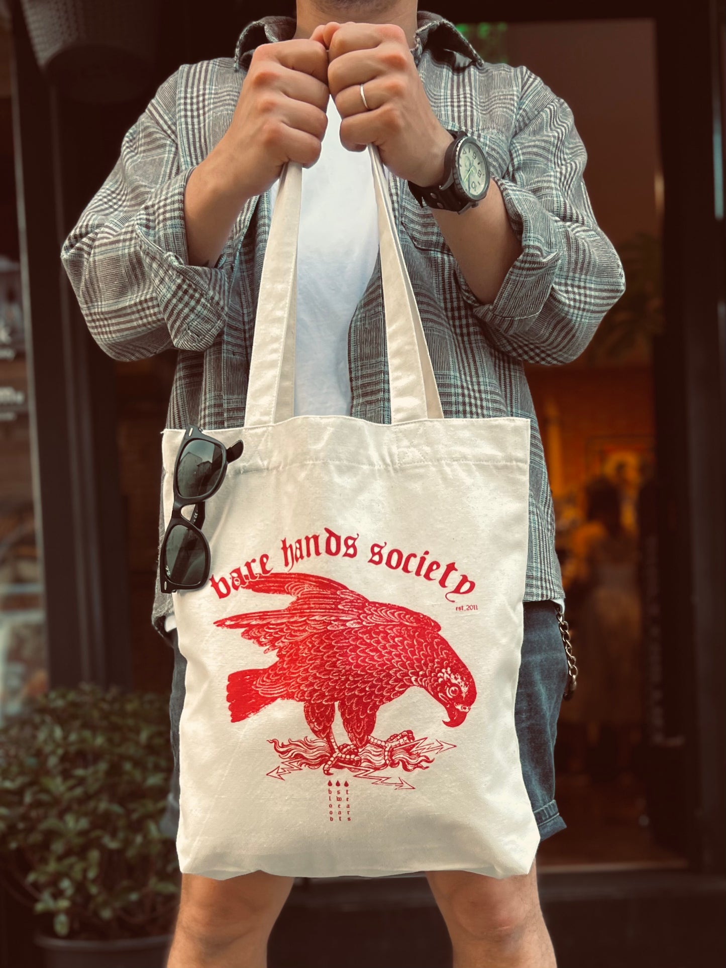 BHS BLOOD SWEAT TEARS Natural Totebag