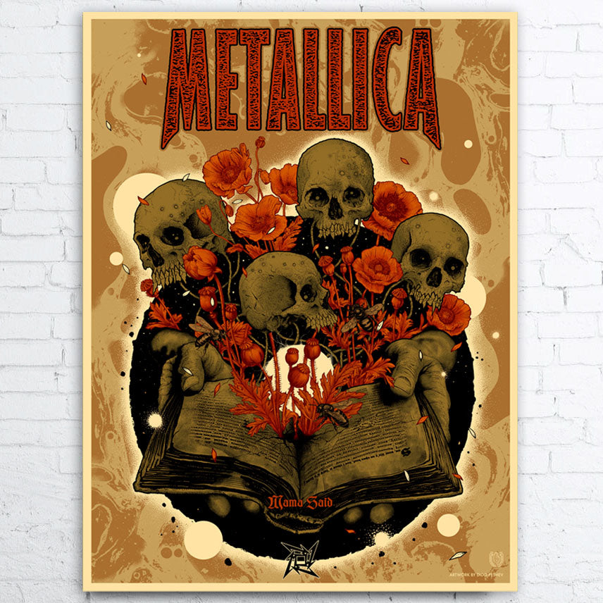 Metallica Limited Edition Mama Said Screen Printed Poster