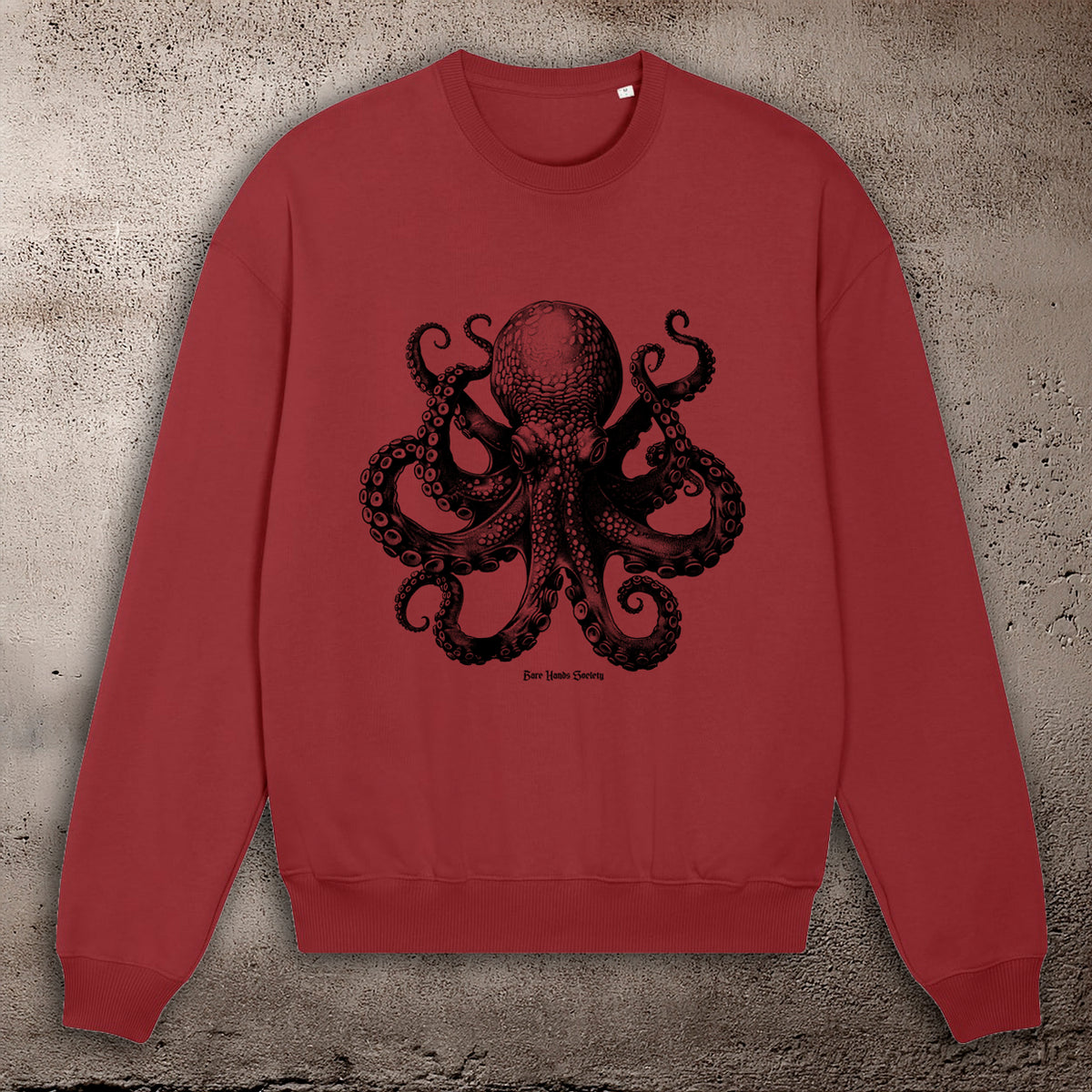 BHS "OCTOPUS" ORGANIC COTTON OVERSIZED UNISEX CREWNECK