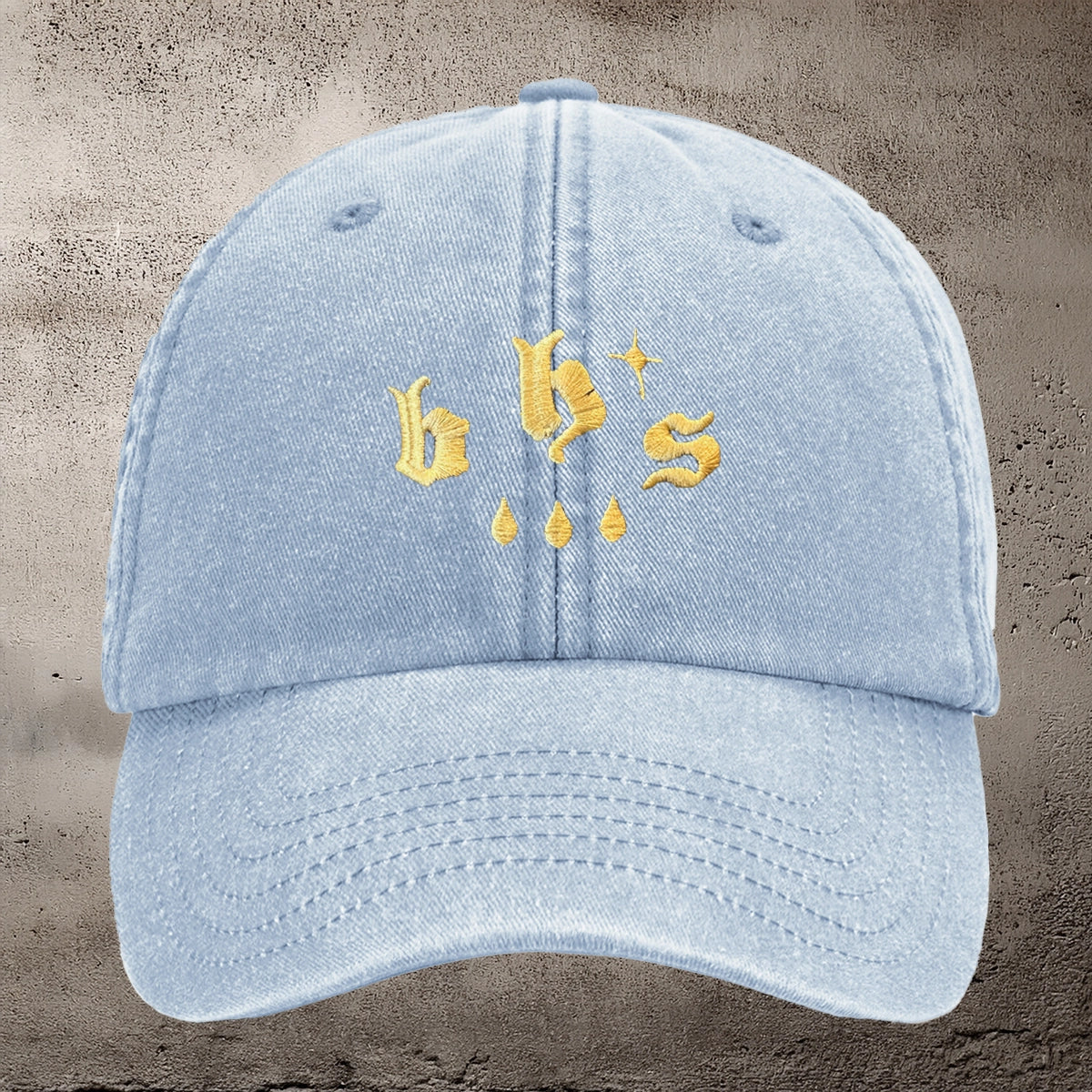 BHS DROPS EMBROIDERY Six Panel Vintage Cap – Bare Hands Society