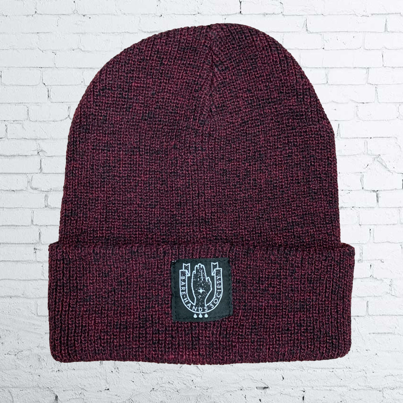Bare Hands Society SQUARE LOGO HERITAGE BEANIE
