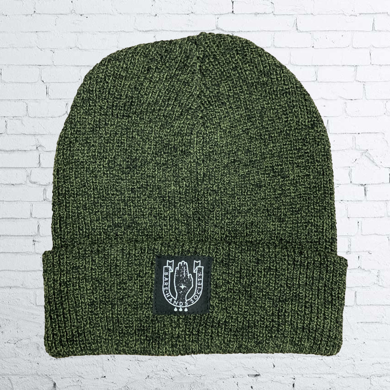 Bare Hands Society SQUARE LOGO HERITAGE BEANIE