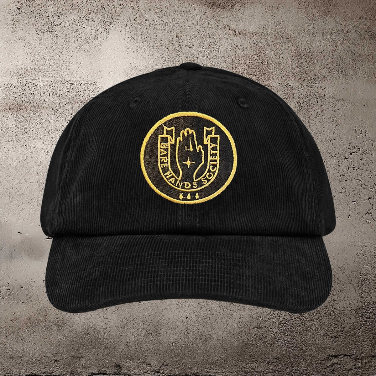 BHS LOGO Six Panel Unstructured Corduroy Cap
