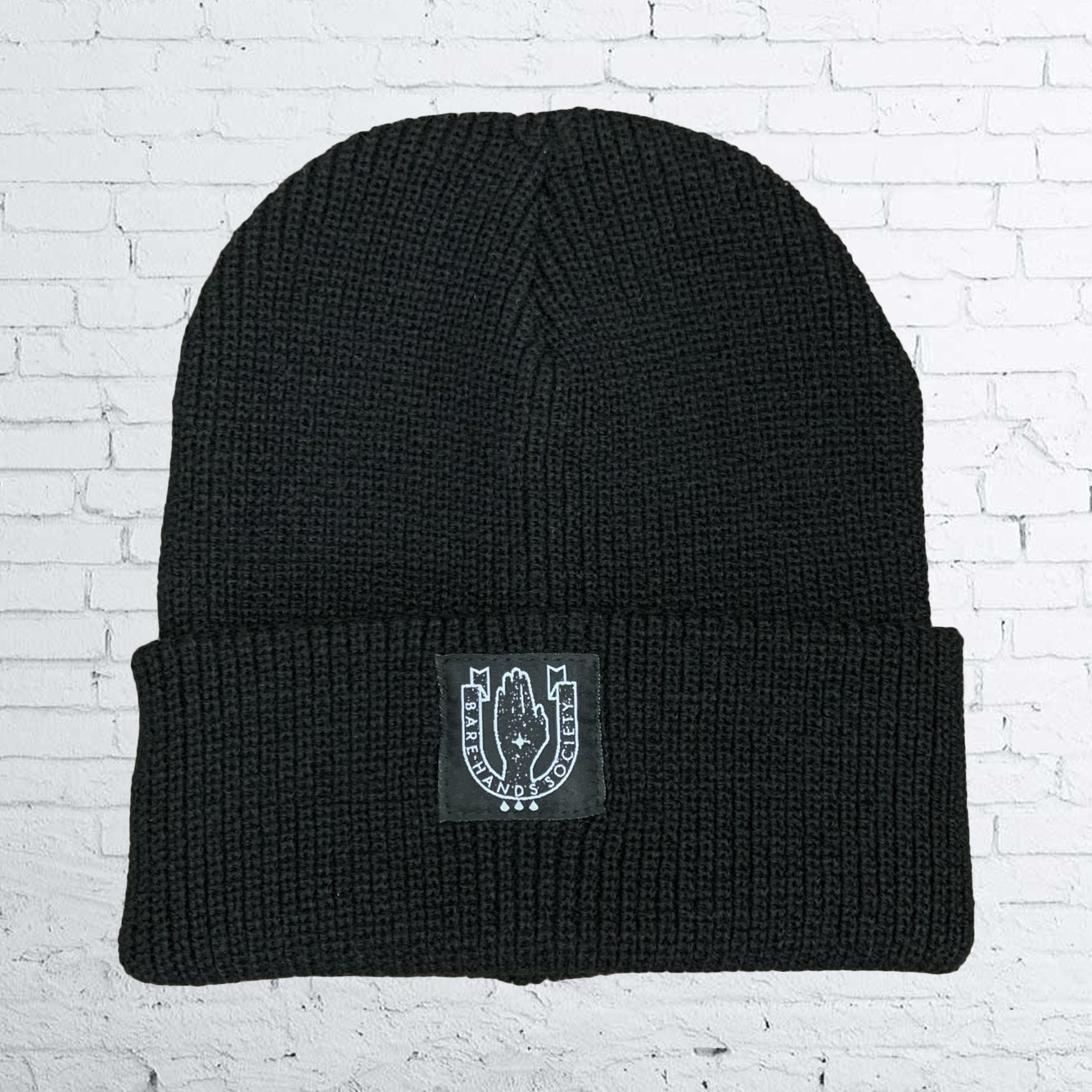 Bare Hands Society SQUARE LOGO HERITAGE BEANIE