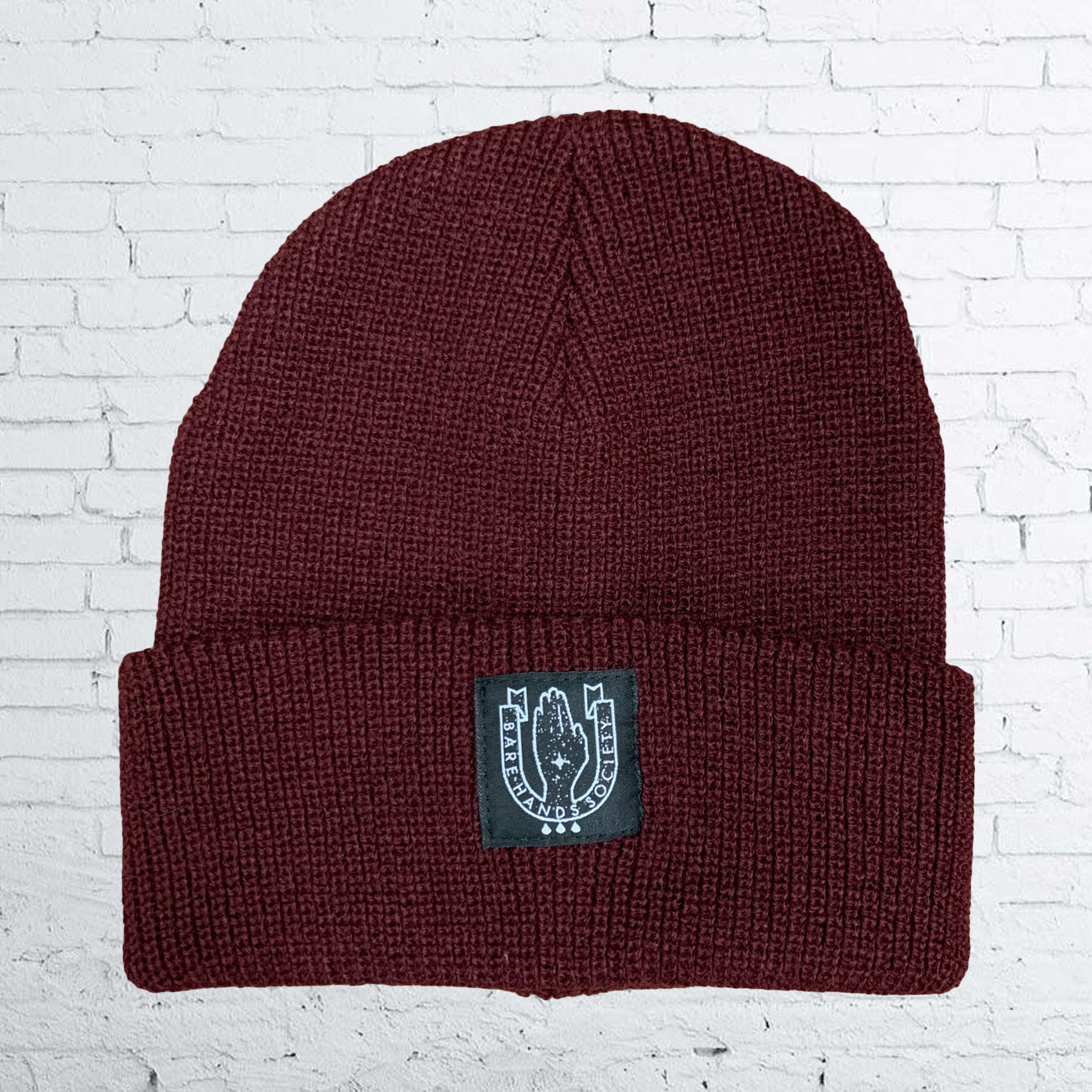 Bare Hands Society SQUARE LOGO HERITAGE BEANIE