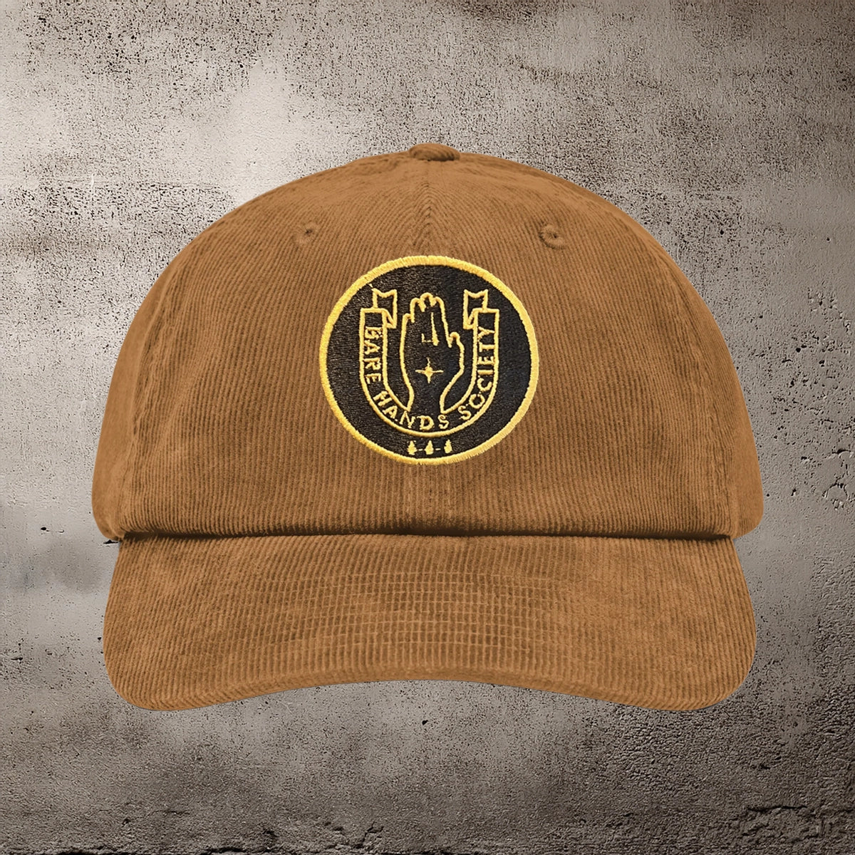 BHS LOGO Six Panel Unstructured Corduroy Cap