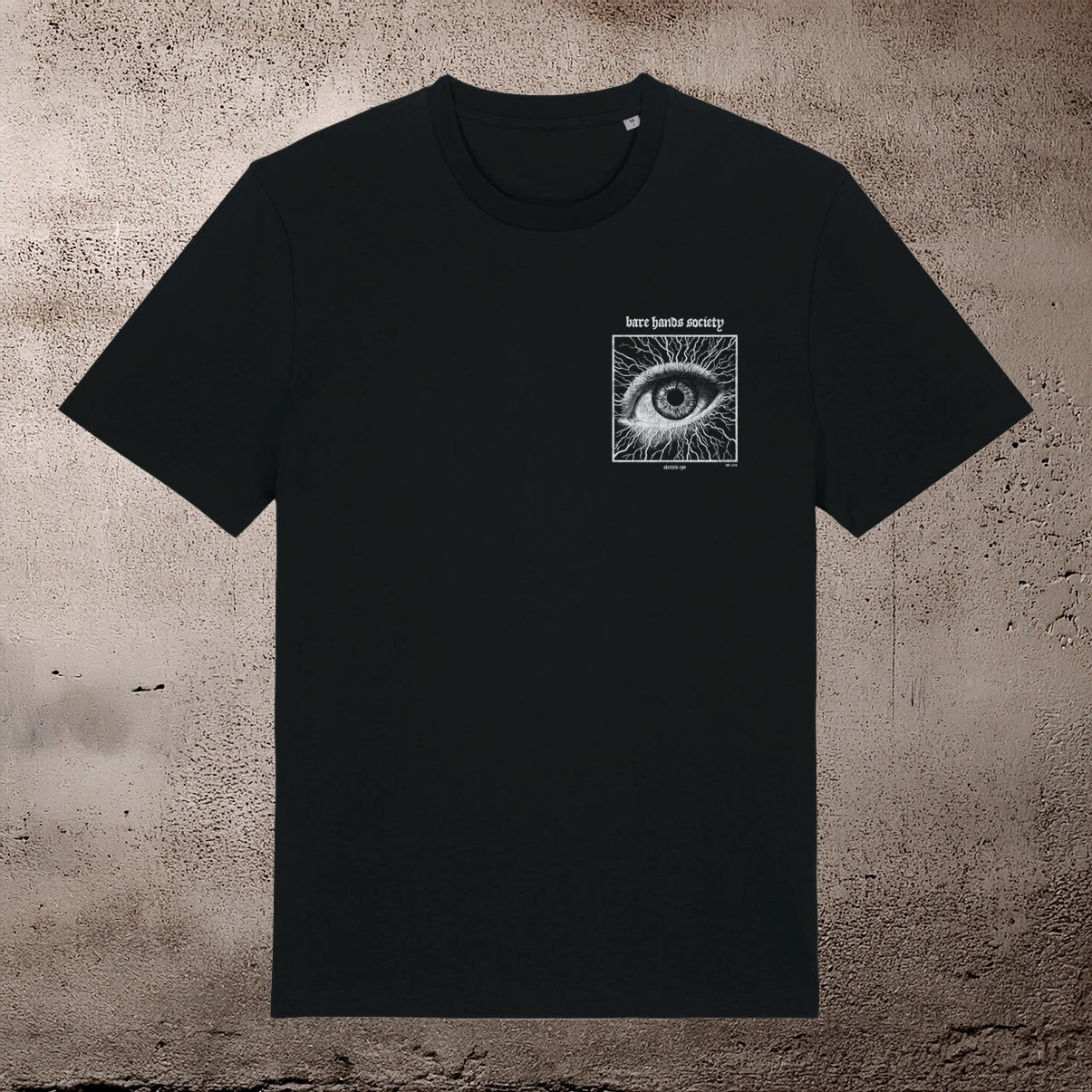 BARE HANDS SOCIETY ELECTRIC EYE UNISEX BLACK T-SHIRT