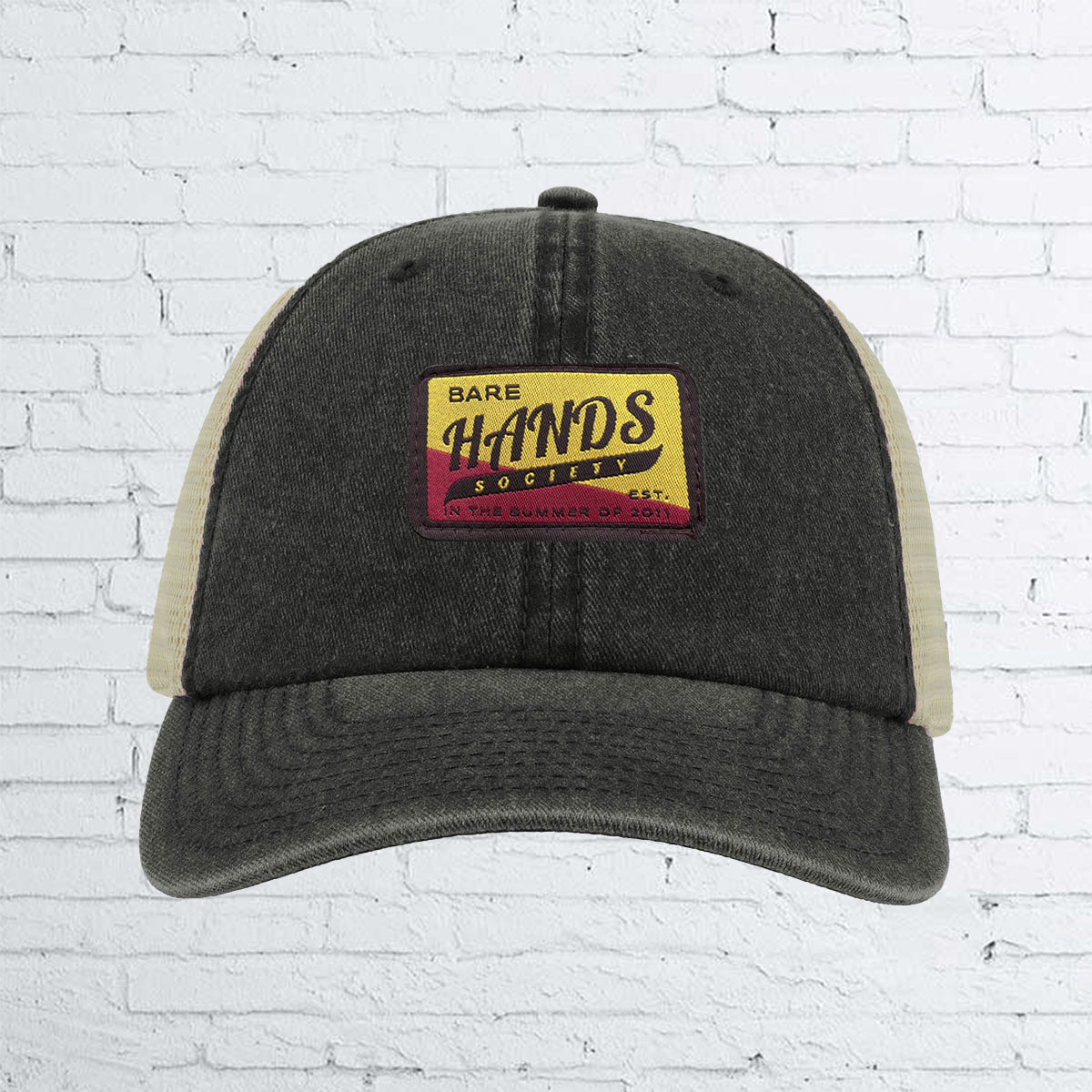 BHS RETRO LABEL Six Panel Vintage Trucker Cap