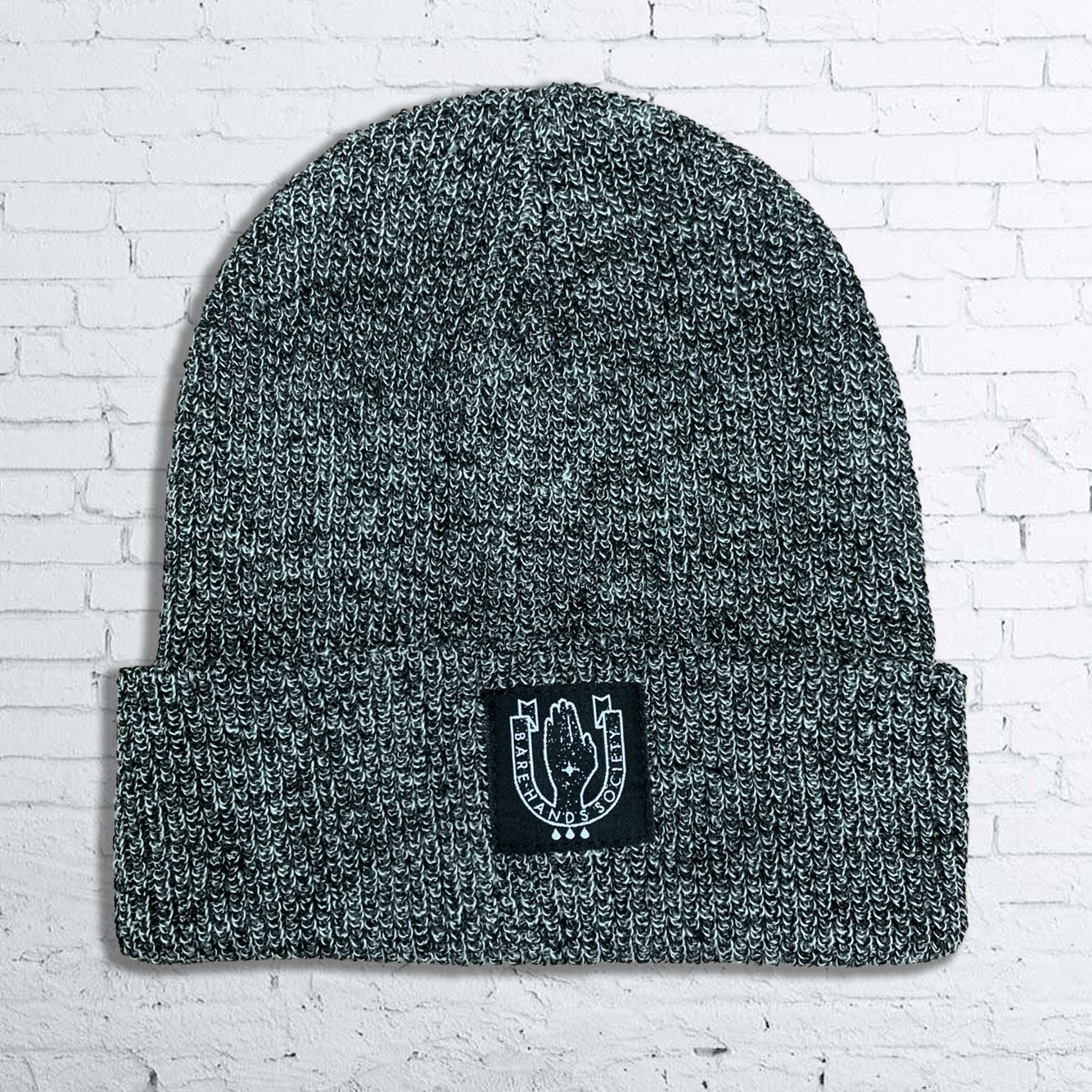 Bare Hands Society SQUARE LOGO HERITAGE BEANIE