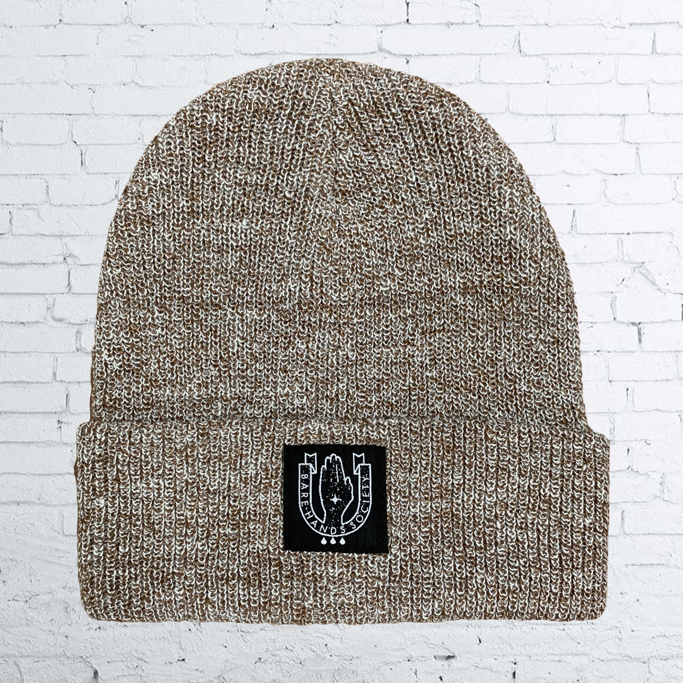 Bare Hands Society SQUARE LOGO HERITAGE BEANIE