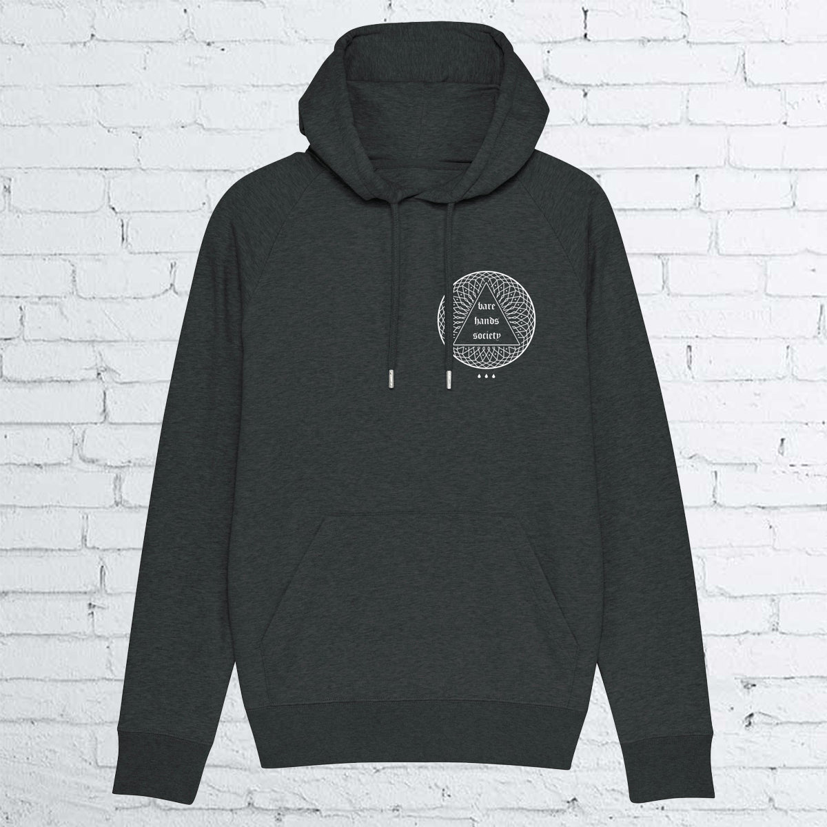 BHS "MANDALA" UNISEX DARK HEATHER GREY HOODIE
