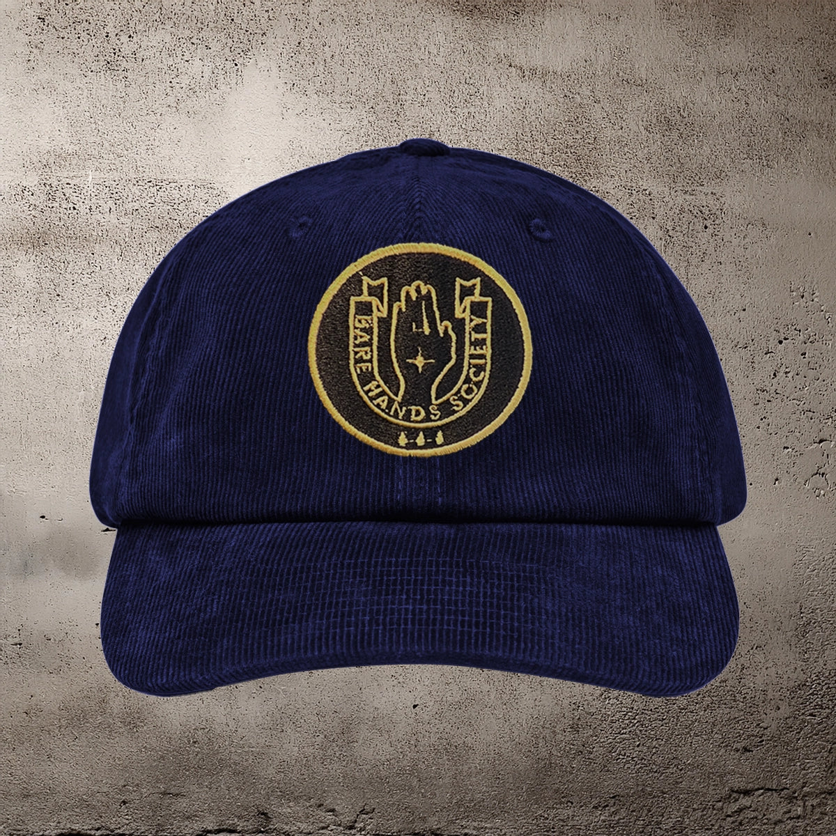 BHS LOGO Six Panel Unstructured Corduroy Cap