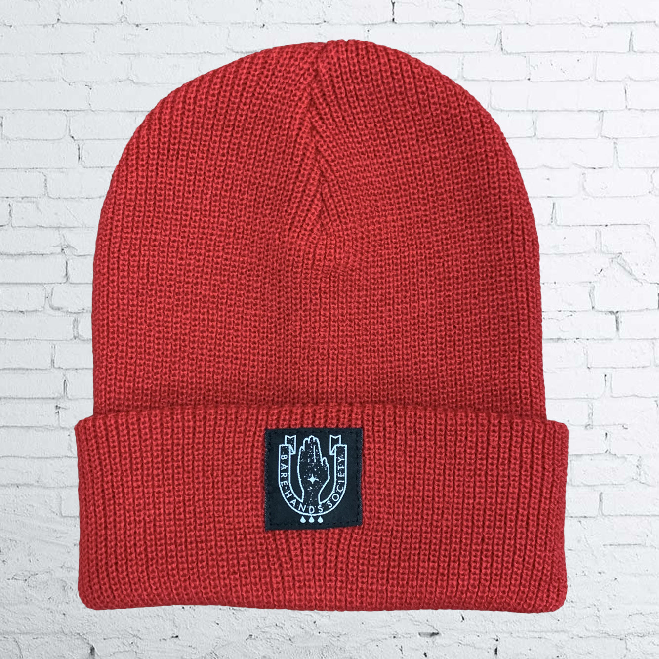 Bare Hands Society SQUARE LOGO HERITAGE BEANIE