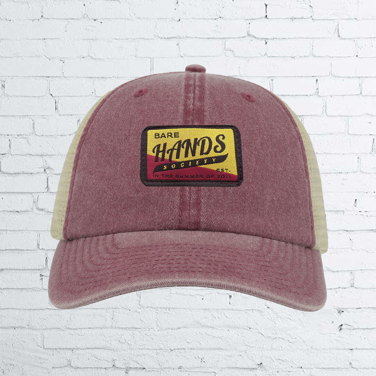 BHS RETRO LABEL Six Panel Vintage Trucker Cap