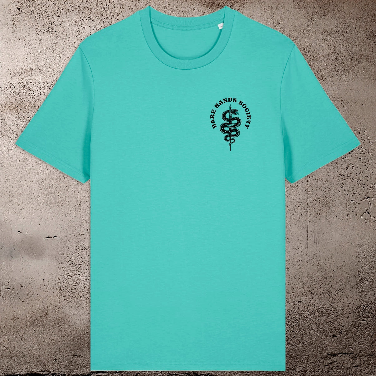 BHS "SNAKE PEN" ORGANIC COTTON UNISEX BLUE T-SHIRT