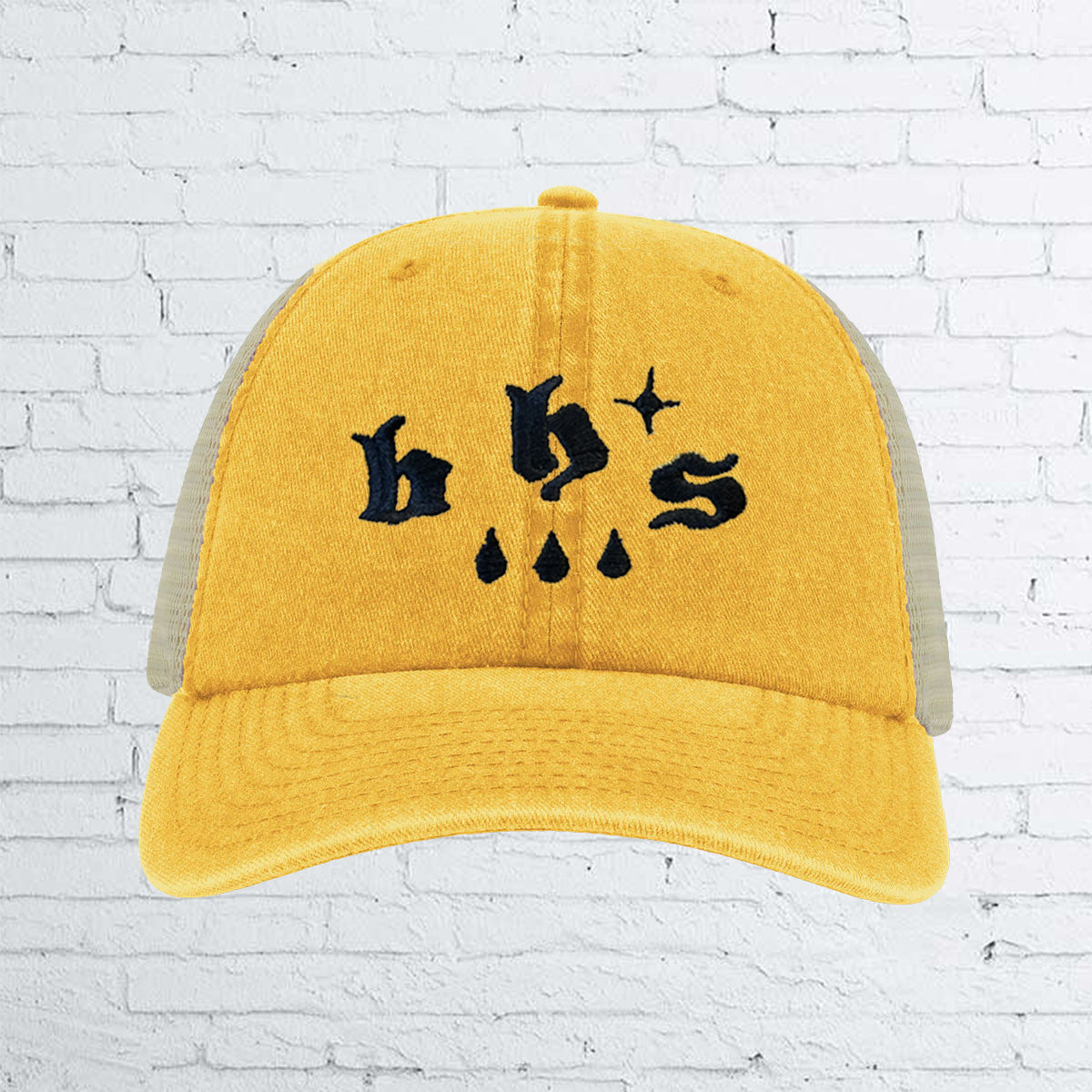 BHS DROPS Six Panel Vintage Trucker Cap