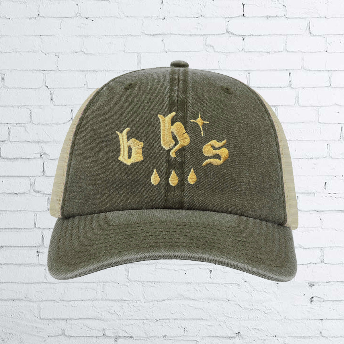 BHS DROPS Six Panel Vintage Trucker Cap
