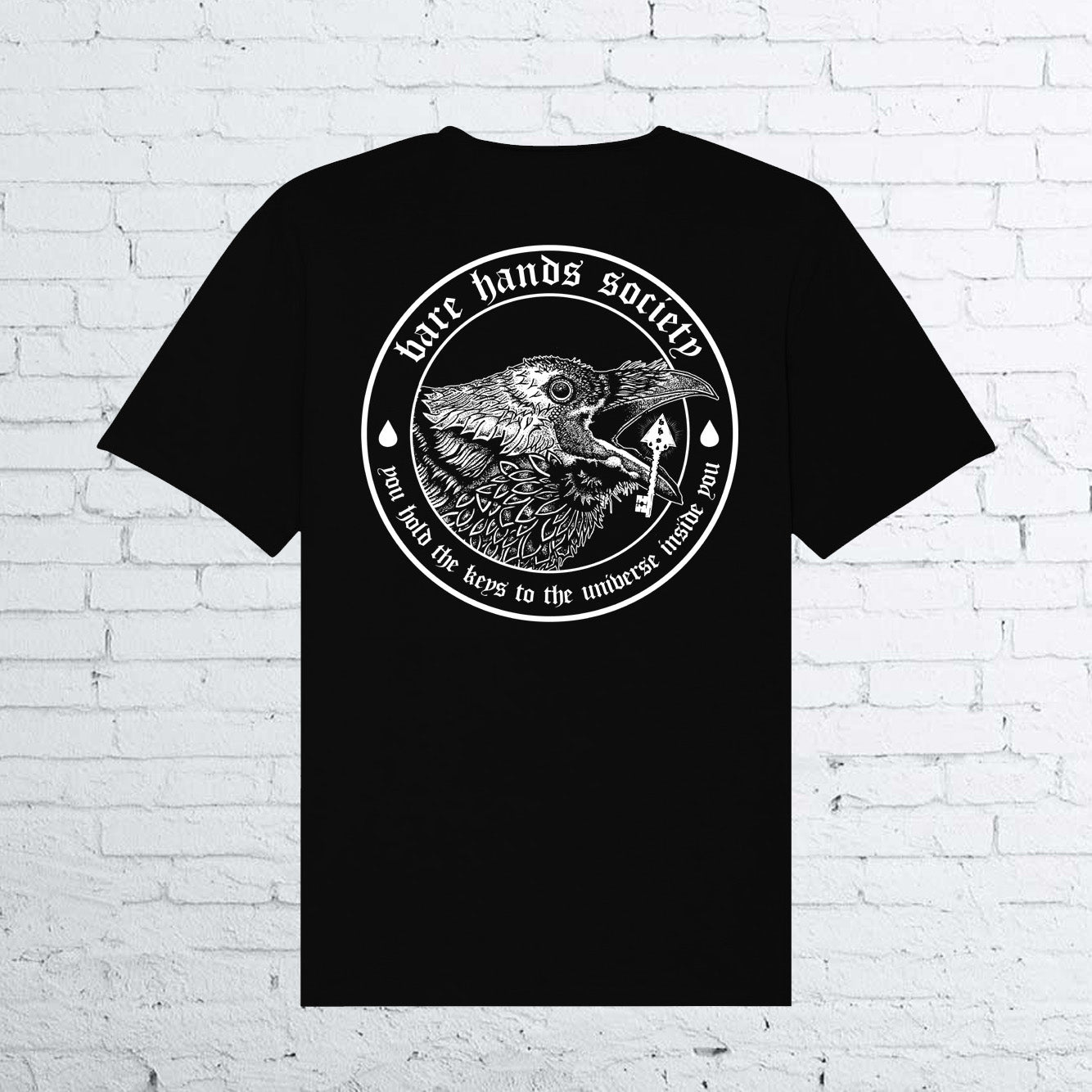 BARE HANDS SOCIETY CROW UNISEX T-SHIRT