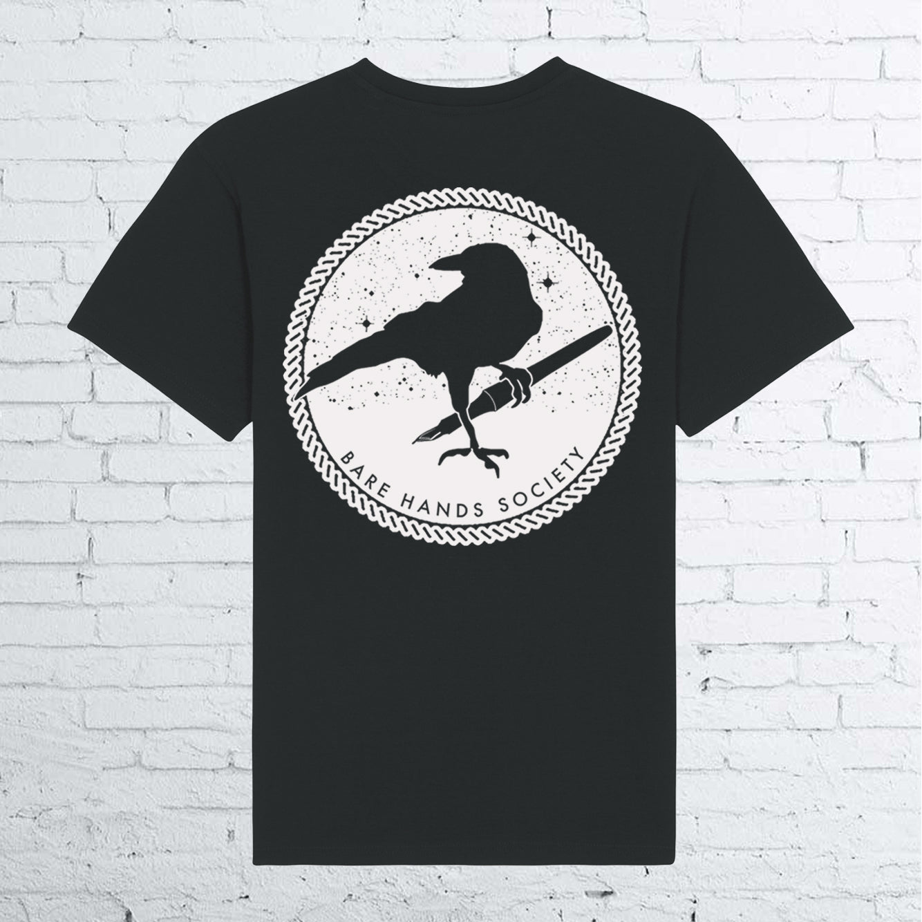 BARE HANDS SOCIETY PEN CROW UNISEX T-SHIRT