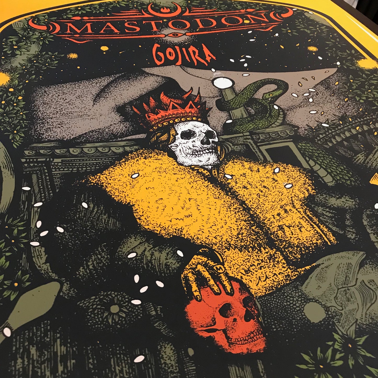MASTODON / GOJIRA Limited Edition Screen Printed Poster 2018