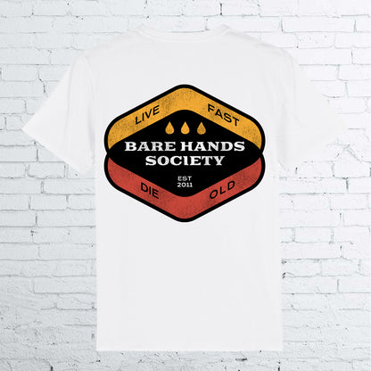 BARE HANDS SOCIETY LIVE FAST UNISEX T-SHIRT