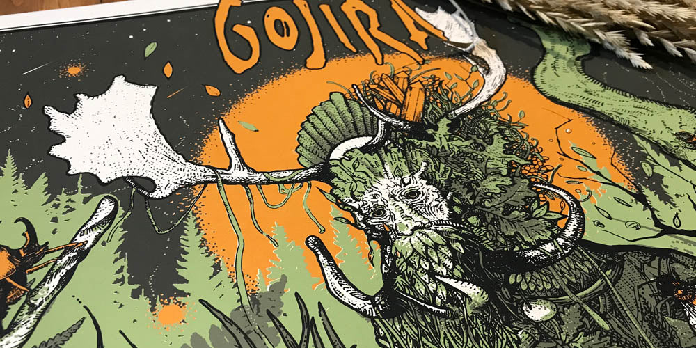 GOJIRA Limited Edition Poster UK SUMMER TOUR 2019