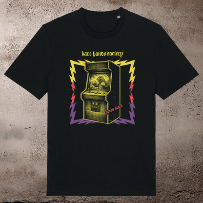 BHS "ARCADE" ORGANIC COTTON UNISEX BLACK T-SHIRT