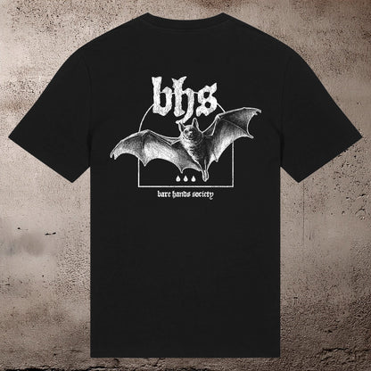BHS BAT UNISEX BLACK T-SHIRT