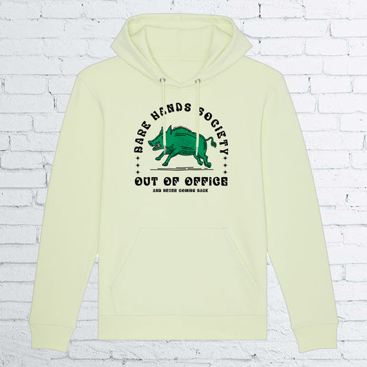 BHS "OUT OF OFFICE" UNISEX STEM GREEN HOODIE