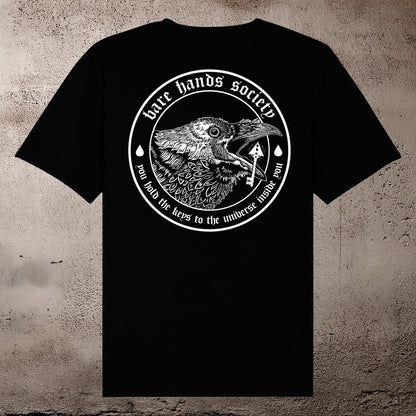 BARE HANDS SOCIETY CROW KEY UNISEX T-SHIRT