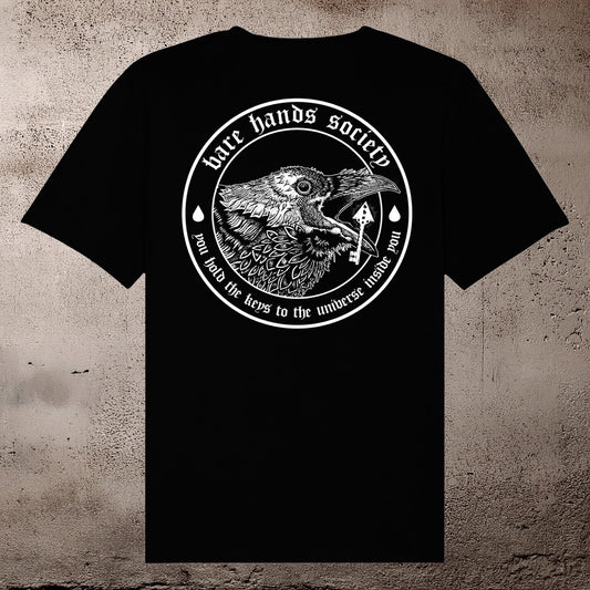 BARE HANDS SOCIETY CROW KEY UNISEX T-SHIRT