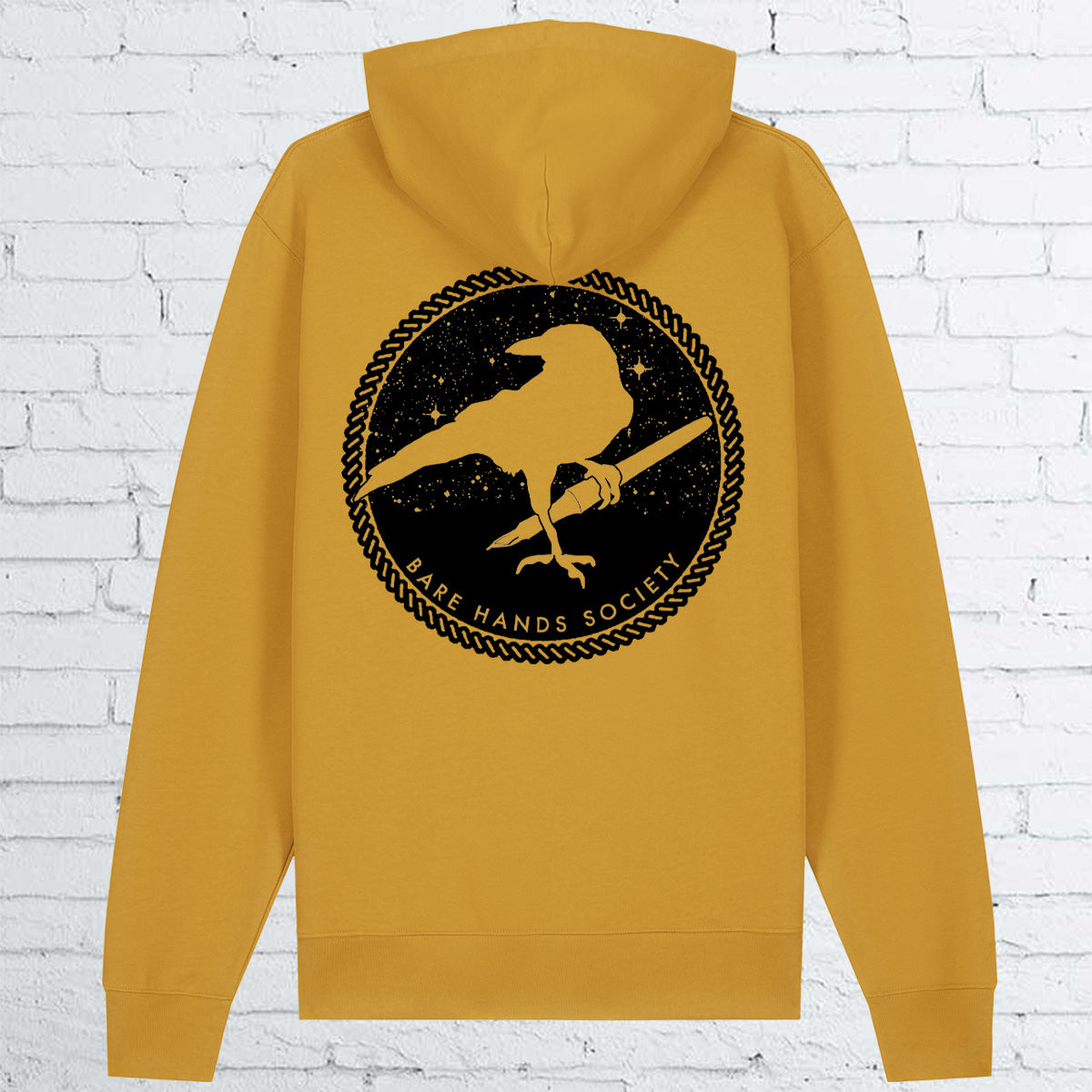 BHS PEN CROW UNISEX saffron dust HOODIE