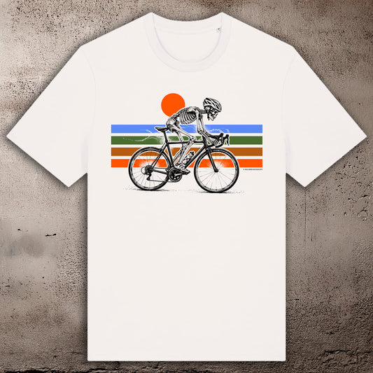 BHS "BIKER" ORGANIC COTTON UNISEX VINTAGE WHITE T-SHIRT
