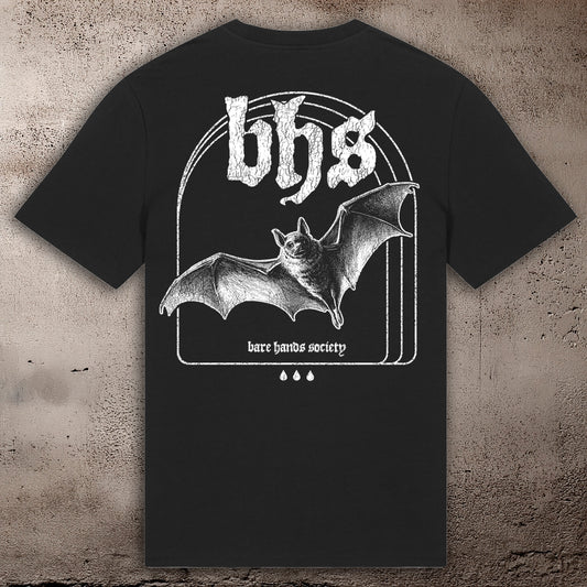 BHS BAT UNISEX BLACK T-SHIRT