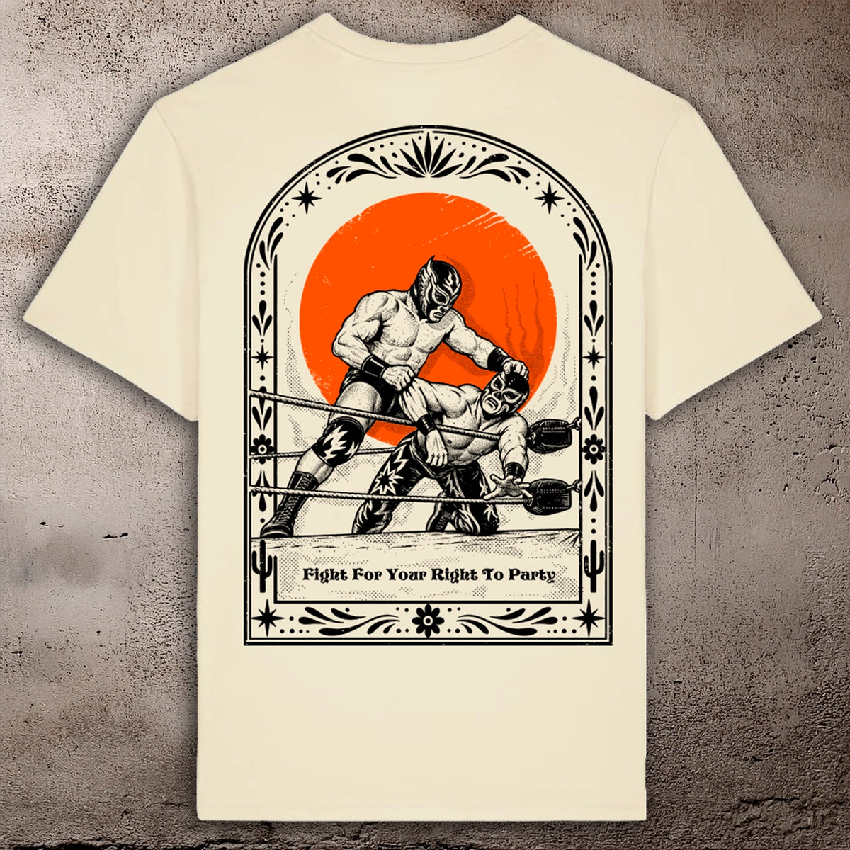 BHS "LUCHA LIBRE" ORGANIC COTTON UNISEX T-SHIRT