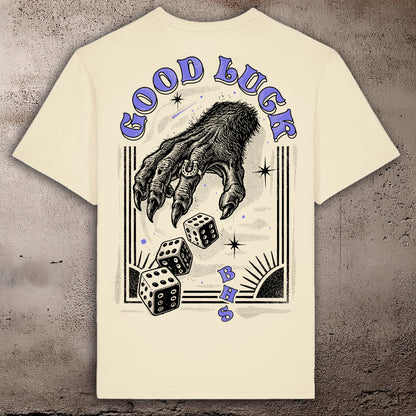 BHS "GOOD LUCK" ORGANIC COTTON UNISEX HONEY PAPER T-SHIRT
