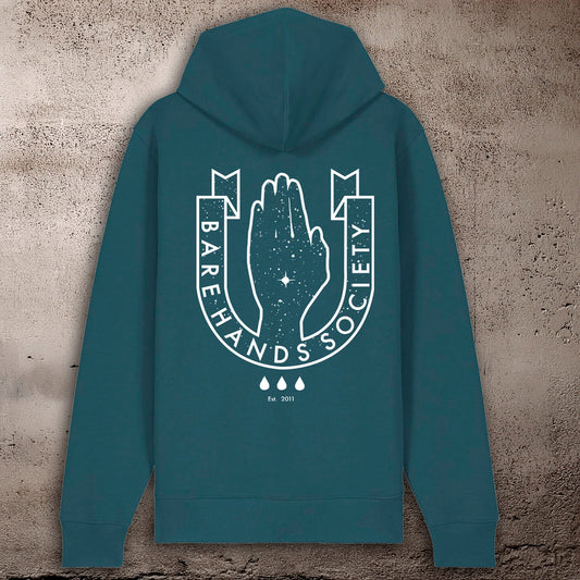 BHS "LOGO" ORGANIC COTTON UNISEX ZIP-THROUGH HOODIE