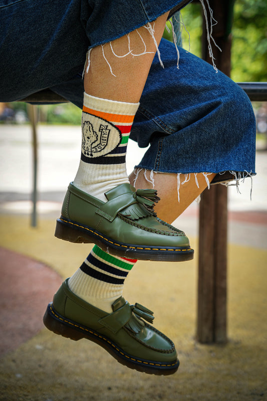BHS 70'S LOGO CREW SOCKS